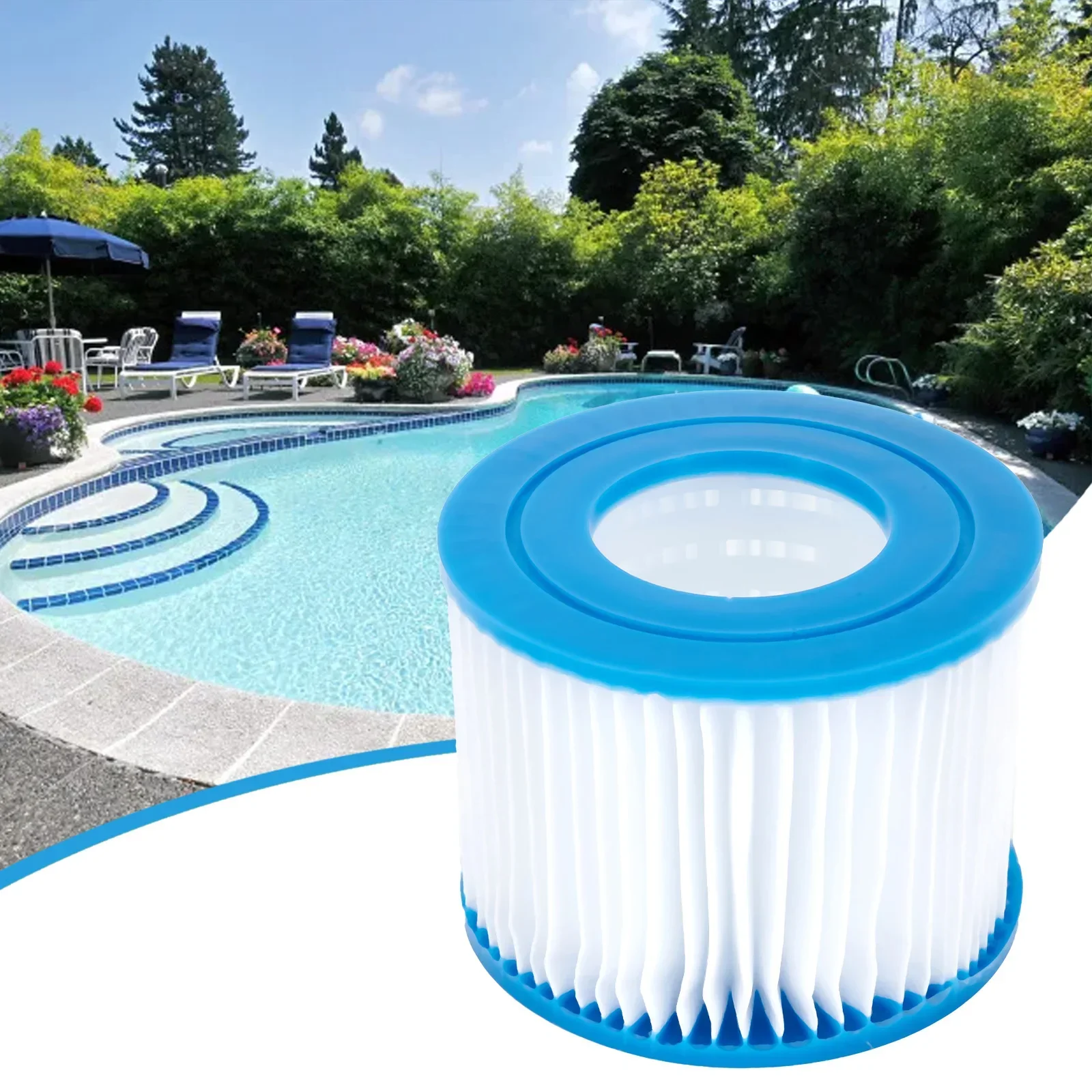 1PC Cartridge Filter For Lay-Z-Spa Spa Swimming Pool Cleaner Pump Heater Pool Garden Accessory