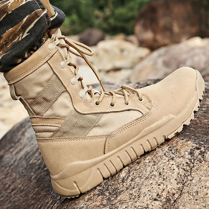 

2026 New Men Tactical Boots Sport Hiking Shoes Outdoor Ankle Men Sneakers Men's Desert Combat Boots Boots Botas Hombre