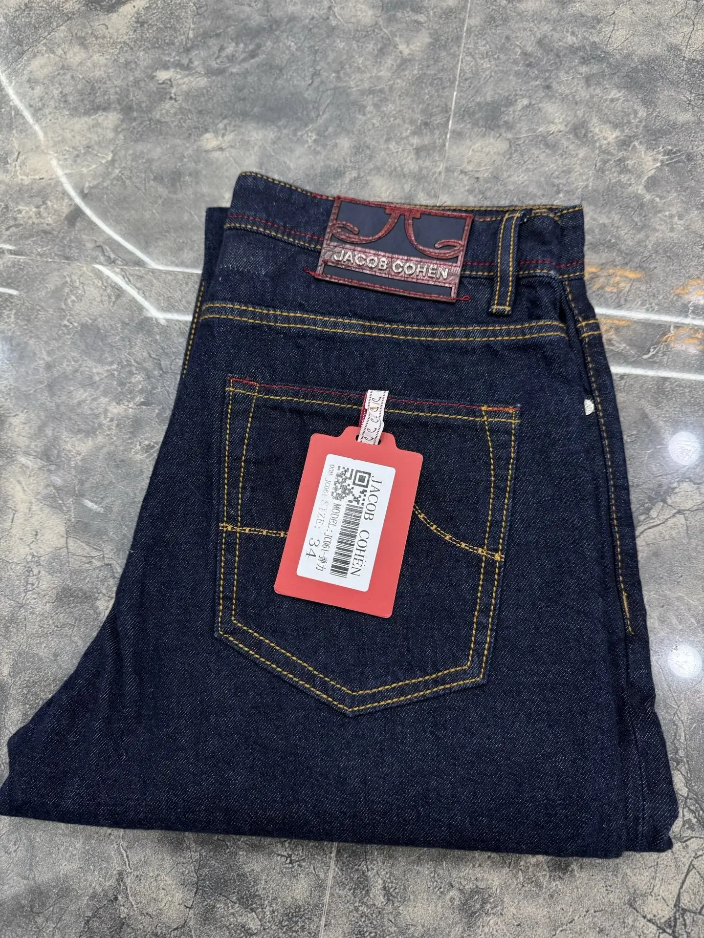 BLSK CPRT Jeans Thick Cotton Men 2027 Autumn Winter new outdoor embroidery fashion quality straight Big size 29-40 long Pants