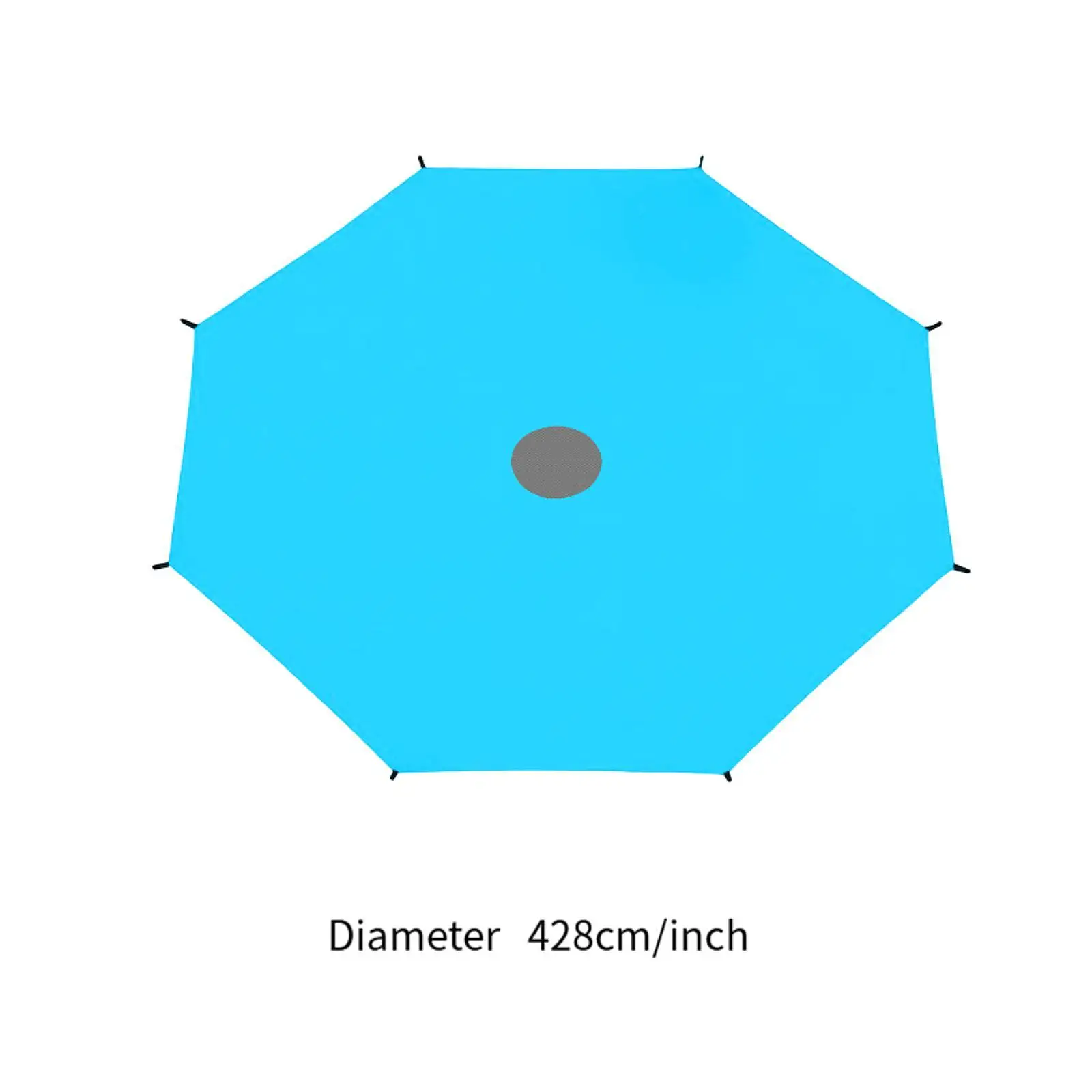 غطاء ظل ترامبولين غطاء حماية ترامبولين مقاوم للماء لـ 8 أقطاب باللون الأزرق #6