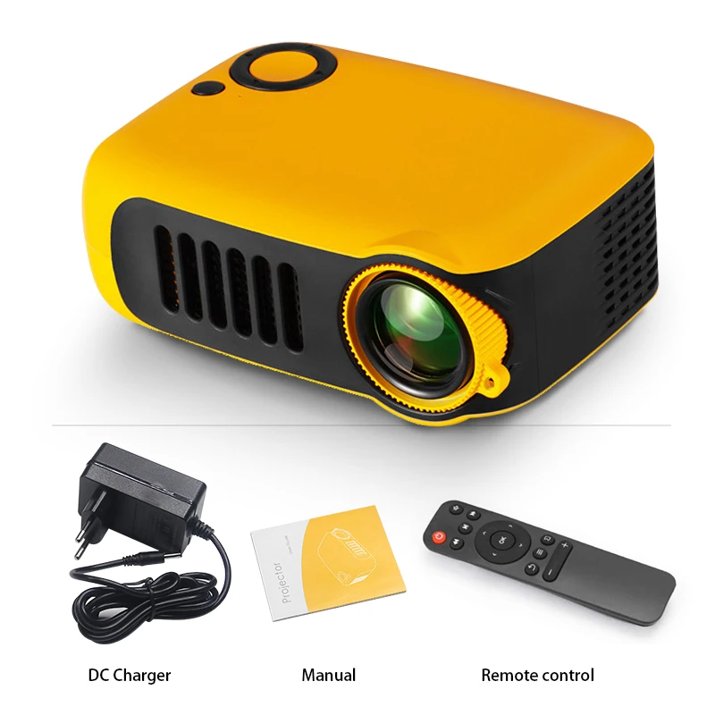A2000 Mini-projector Draagbare thuisbioscoop 3D LED-videoprojector 4K 1080P Gaming Laser Beamer met HD-poort voor Smart TV Box - afbeelding 1