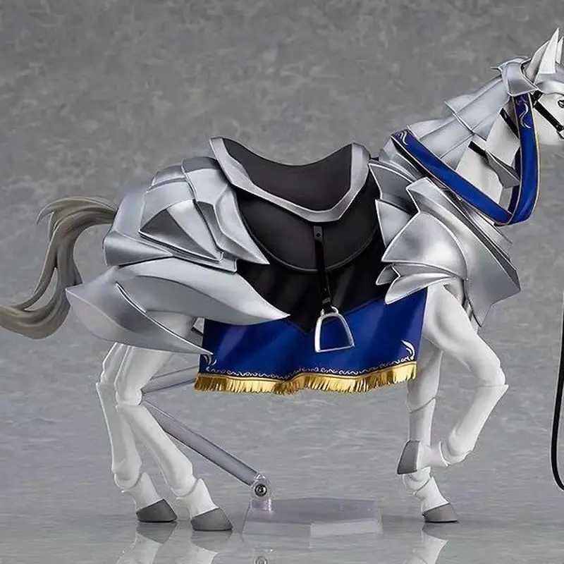 Fate DX Pendragon Figma 568# White Lancer 2.0 Figure with Horse Articulated Joints Assembly Model Collectible Birthday Gift