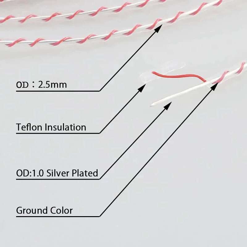 Audio Cable Silver Plated 7N OFC Insulation Bulk Per Meter Hifi Audiophile DIY Speaker Wire Power Interconnect Cable
