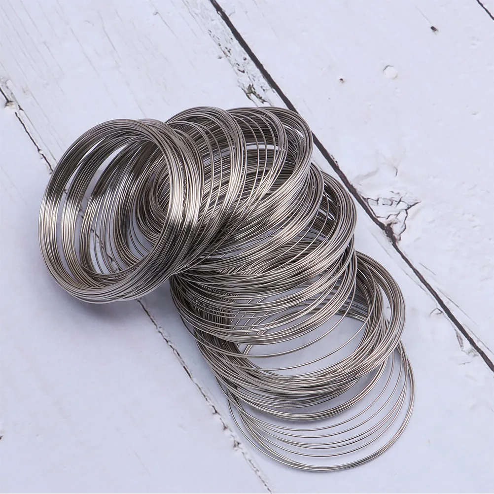 1 Roll 60Mm Steel Wire for Bracelets Bangle Making Fade-Proof Comfortable Texture Lightweight Classic DIY Jewelry