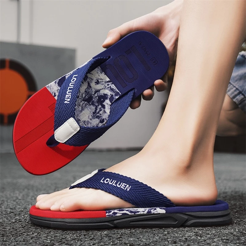 

Summer Large Size Men's Fashion Sandals Casual Men's Shoes Lightweight Soft Thick Sole Footwear Men's Women's Slippers