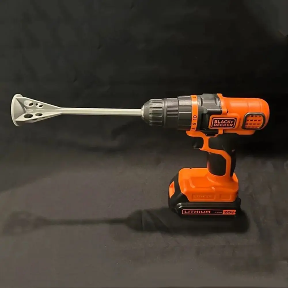 

Беспроводная мешалка для нанесения покрытия PLA, высокоскоростная стержень для перемешивания краски с низким сопротивлением, белая электрическая дрель, строительная мешалка