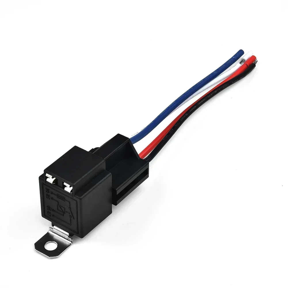 Car Automobile Relay High Quality 12V Relay 4 Pin With Socket Base/Wires/Fuse Included 30A Amp SPST Atuo Accessories