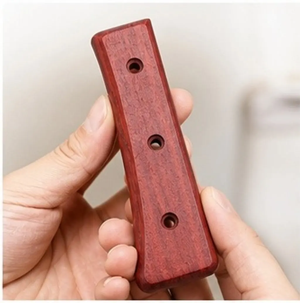 1Set Cutter Handle Replacement Wood Kitchen Cutter Grip Chopping Knife Ergonomic Replacement Accessory Knifes Handle