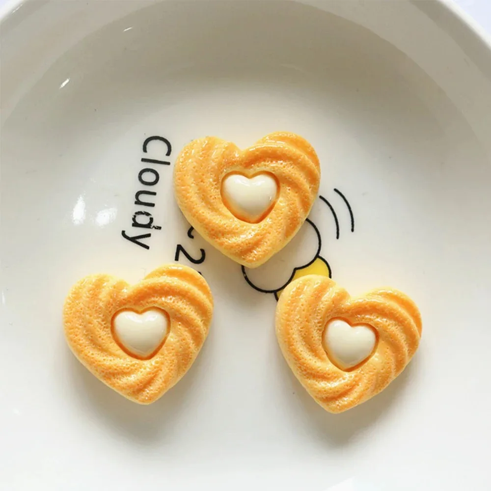 8 Stück Miniatur-Harz-Cabochons mit flacher Rückseite aus der Cookie-Serie für Haarnadeln, Scrapbooking, DIY, Heimdekoration, Bastelzubehör – Detail 11