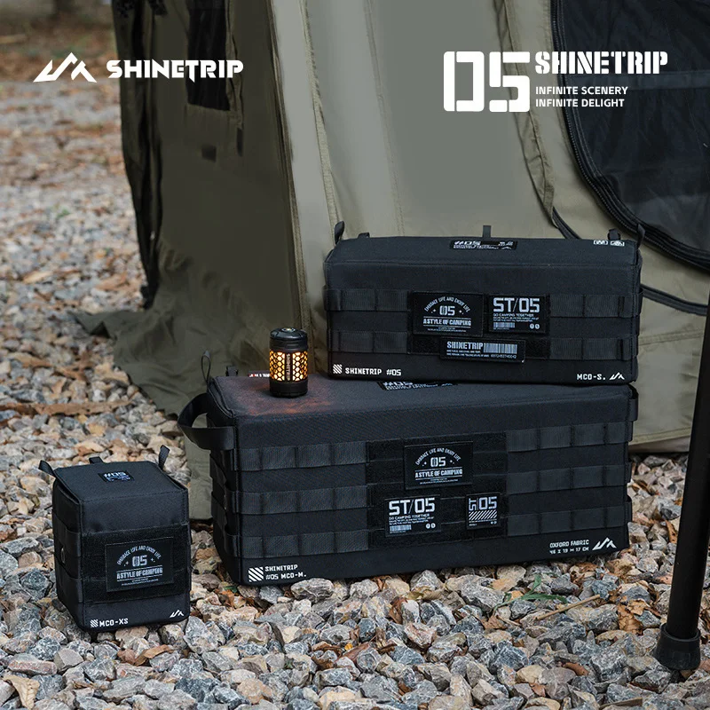 ShineTrip Mountain Fun-Paquete mágico táctico serie 05, bolsa de almacenamiento de tela Oxford, mesa de Camping y silla, bolsa colgante lateral
