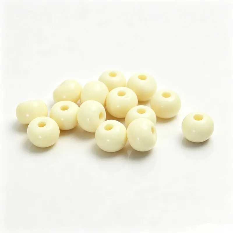 100 Beads White Yak Bone 8/10/12mm Hand Polish Bone Beads Strand TSB0015