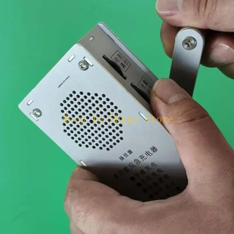 U1JC Manual USB Power Radio Device with 3.7V 1000mAh Battery, LED Light, and Heat Wire Function for Hiking Days, Car Stops, and