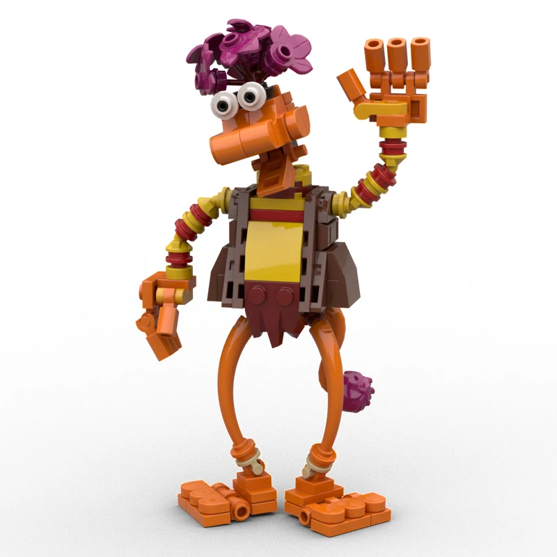 

132 шт. MOC Gobo Fraggle, креативные строительные блоки, сделай сам, милые игрушки, коллекция серии, подарок на день рождения, украшение комнаты, детские игрушки