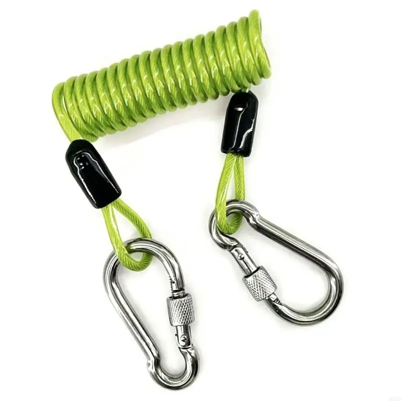 Tauch-Spiral-Lanyard, Anti-Verlust-Federseil-Gurt, Tauch-Feder-Clip, Unterwasser-Tauch-Lanyard mit Klemmen und Schnellschnalle – Detail 10