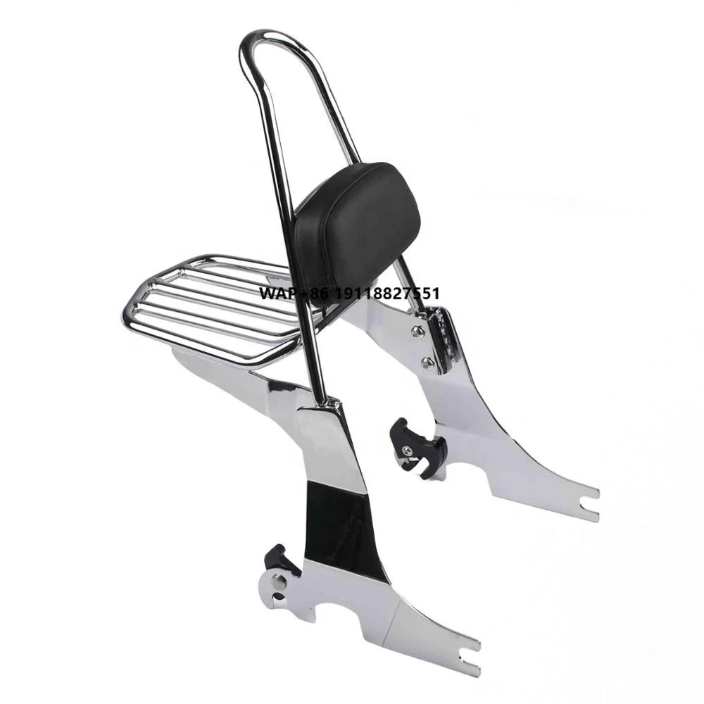 Hot Sell   for Sportster XL883 XL1200 94-03 Sissy Bar Luggage Rack Chrome Backrest