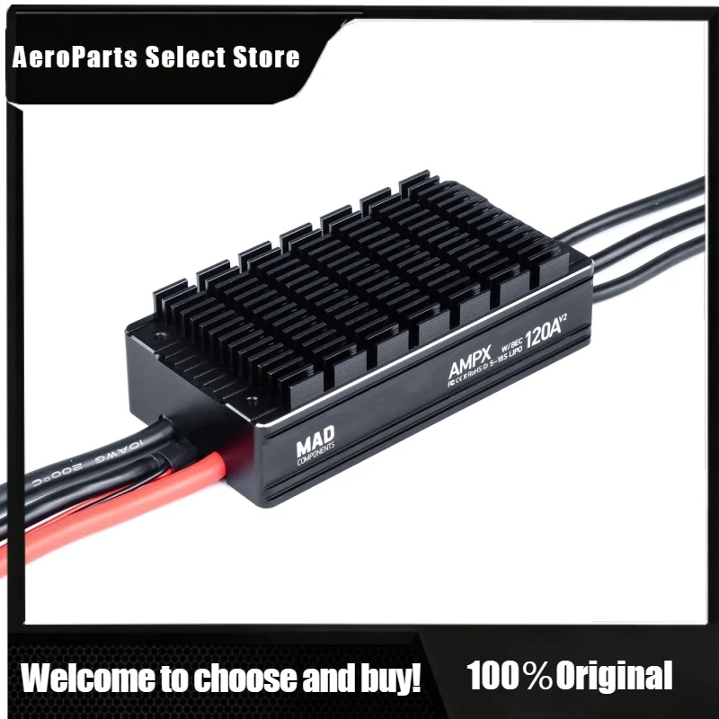 APStore2026 New MAD AMPX 120A 5~18S ESC Regulator Quick Response Motor Electric Speed Controller For Dr-one U-AV Air-craft Param