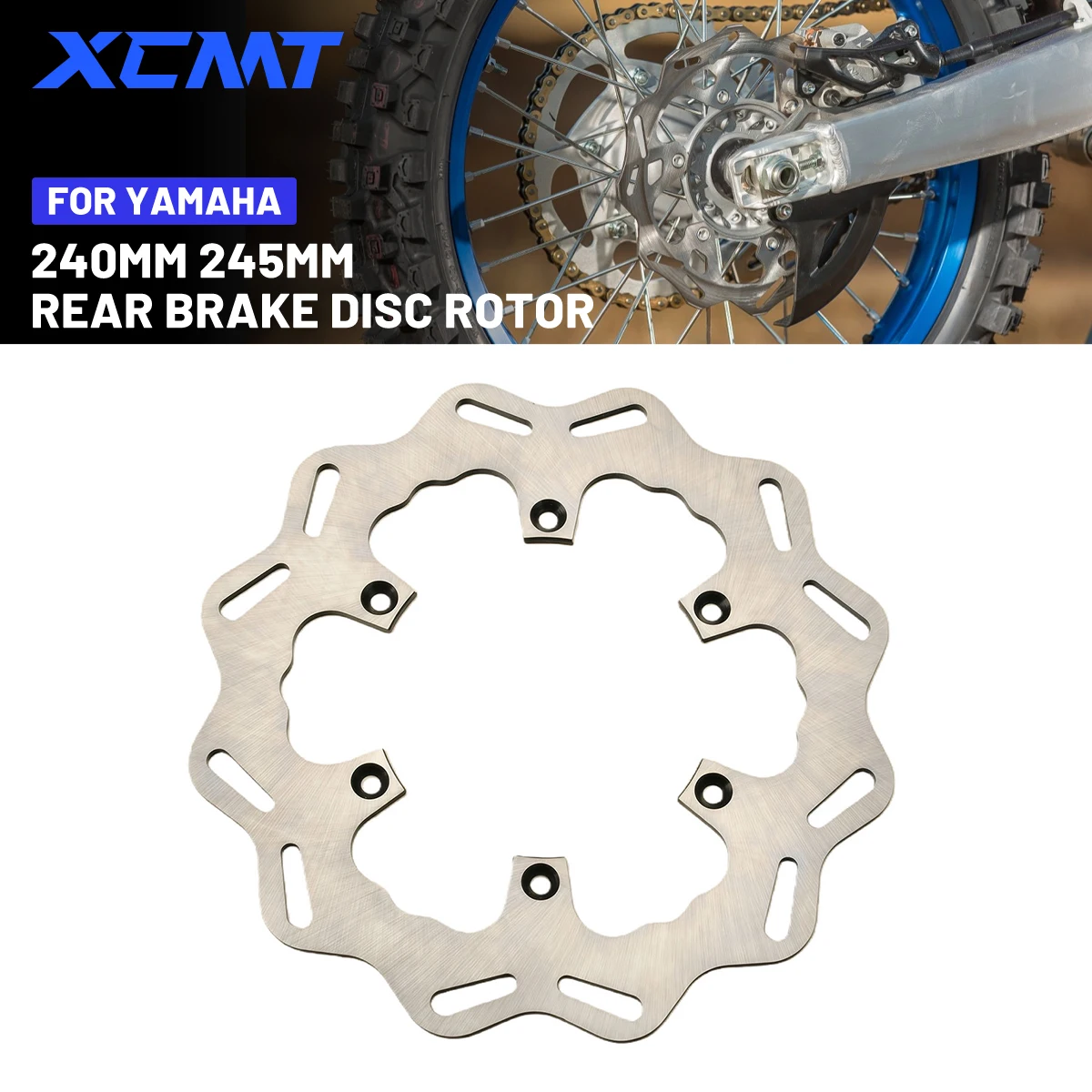 Motorrad 240mm 245mm Vordere und Hintere Bremsscheibe für Yamaha YZ WR YZ125 YZ250 YZ250F YZ250FX YZ450F YZ450FX WR250F WR450F