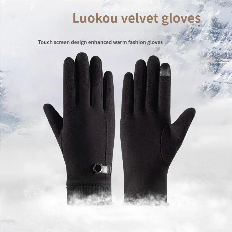 

Зимние велосипедные перчатки с полным пальцем, ветрозащитные термоперчатки Thinsulate, перчатки для сноуборда с сенсорным экраном, нескользящие перчатки для шоссейного велосипеда