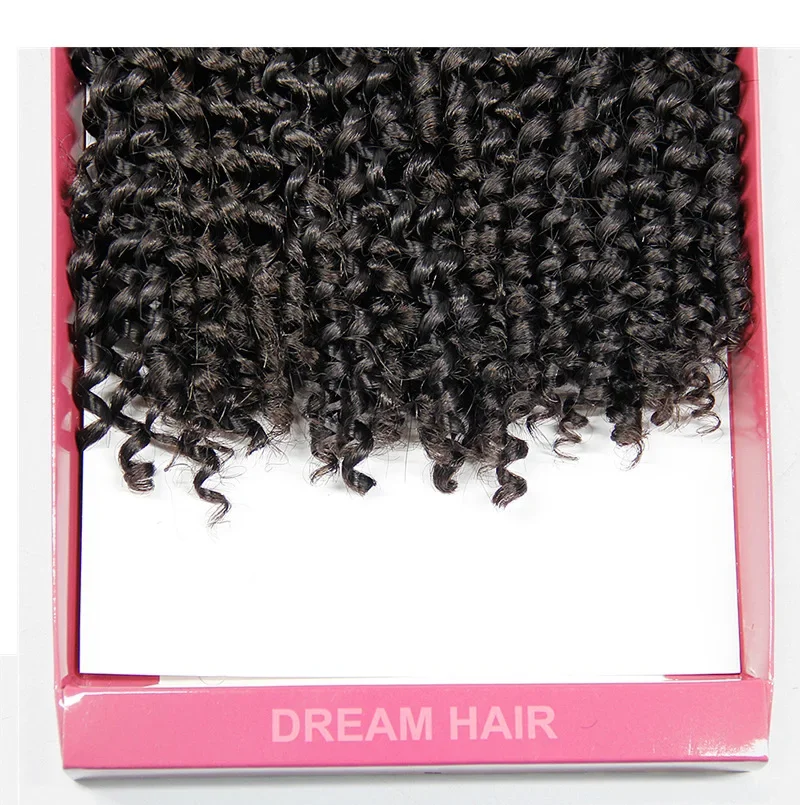 Qp hair jerry curly 3x braid Hair Extensions Black Brown Burgundy Ombre Crochet Braids Synthetic Braiding Hair 10 inch