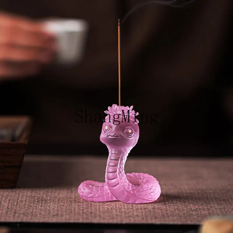 DSA glazed Jingshe incense insert creative home ornament incense glass gift gift