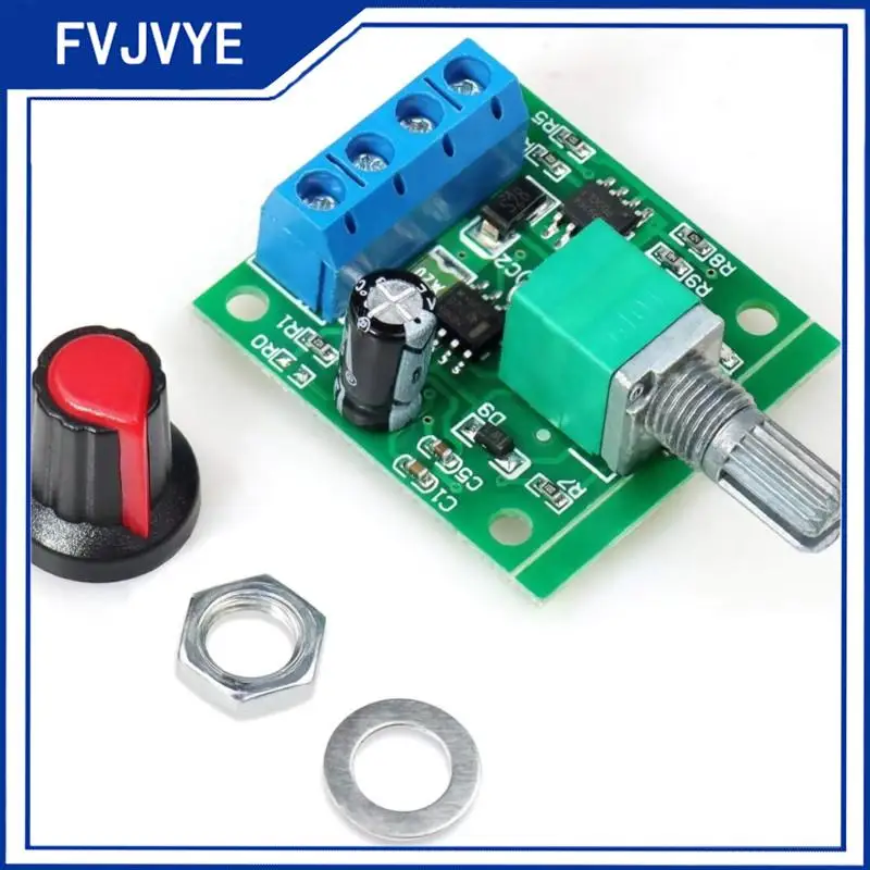 DC Motor Speed Controller 1.8v 3v 5v 6v 7.2v 12v 2A 30W Low Voltage DC Motor Speed Controller PWM 1803BK 1803B Adjustable Driver