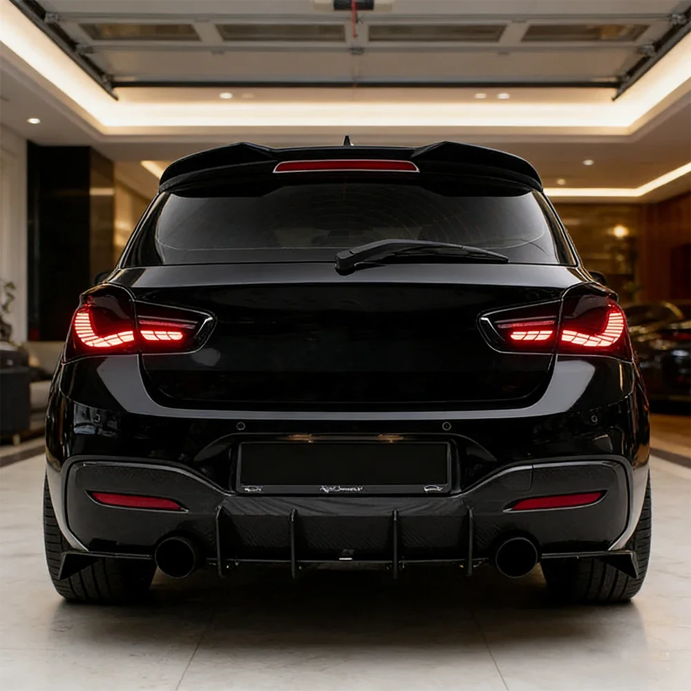 For BMW 1 Series F20 F21 2015-2018 Dragon Scale LED Tail Lights Sequential Turn Signal Plug and Play Rear Lamps Assembly