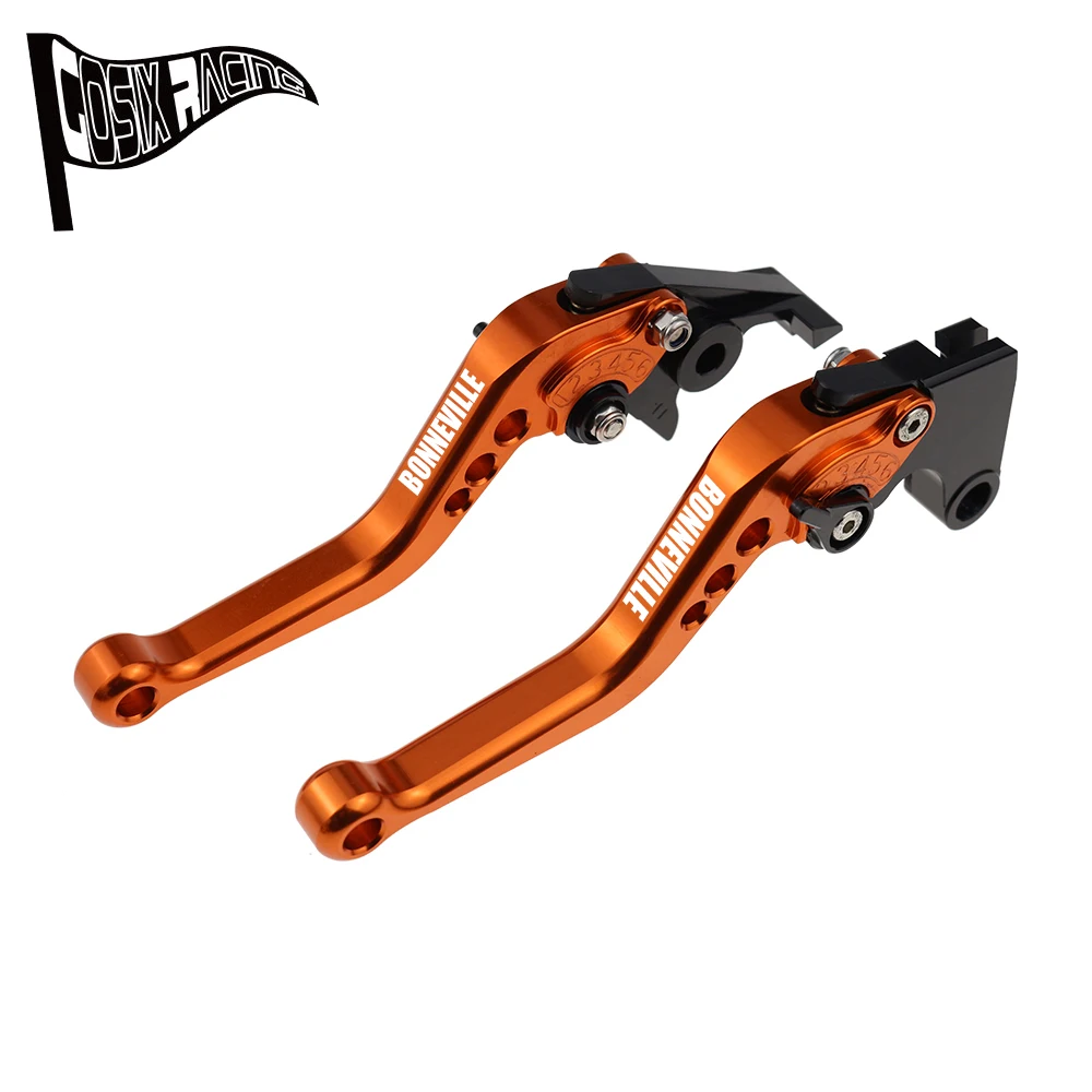 Fit For BONNEVILLE T120 2016-2022 BONNEVILLE T100 Motorcycle CNC Accessories Short Brake Clutch Levers Adjustable Handle Set