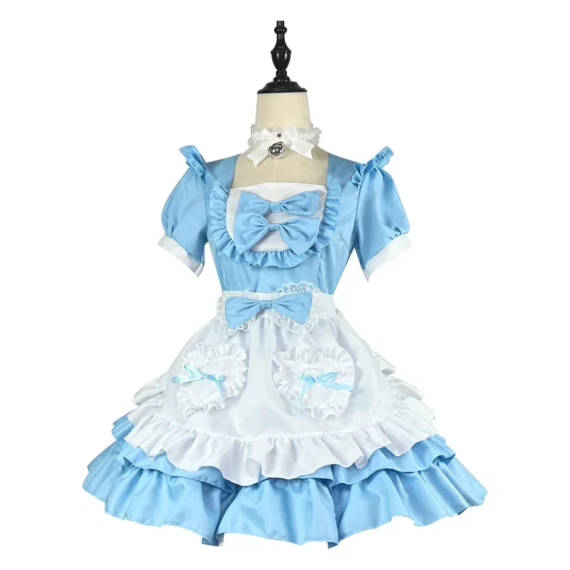 Vestido Kawaii de talla grande, disfraces de Cosplay, trajes de sirvienta dulce para colegiala, vestido victoriano de Anime, Cosplay gótico japonés de Lolita MN11