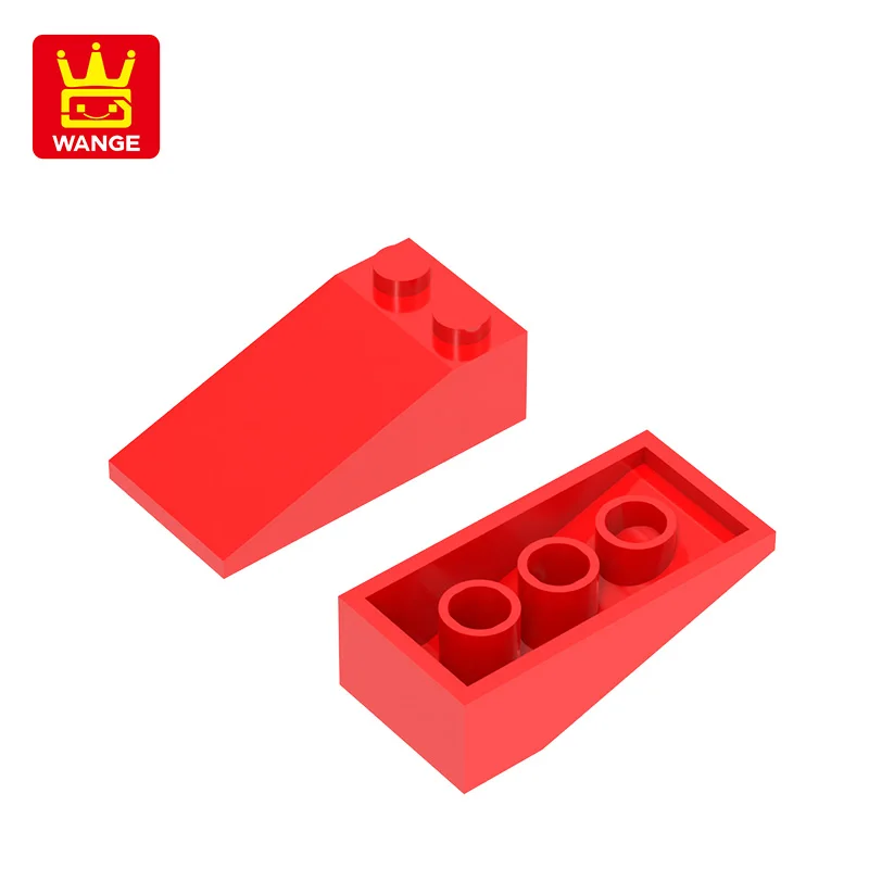 Wange 62 ชิ้น/ล็อต 30363 Slope18 2x4 หลุมเอียง 2 คอลัมน์บล็อก Moc สีอุปกรณ์เสริมใช้งานร่วมกับอิฐ DIY ของเล่นเด็ก