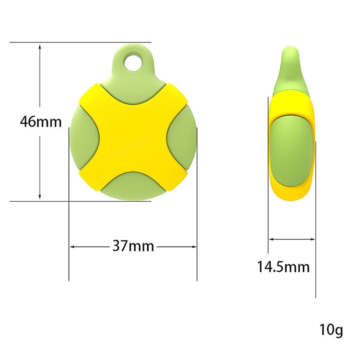 Waterproof AirTag Holder Keychain Ring- Anti-Scratch Accessories Protective Case Cover for Kids, Luggage, Wallet, and Dog Collar view 4