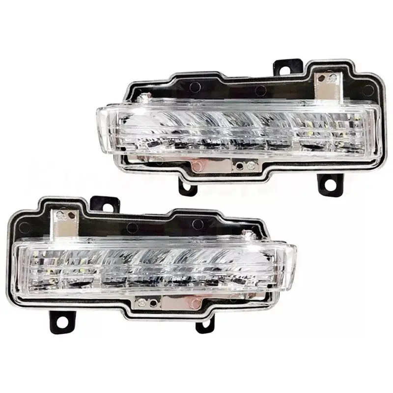 Stable-LED DRL Light For Mitsubishi Pajero Montero IV 2015-2020 Daytime Running Light White Fog Light Headlight view 4