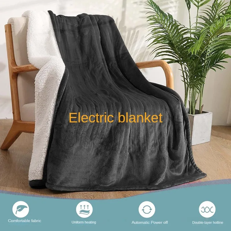 

Flannel Electric Blanket, Washable, Adjustable, Double Layer, Temperature Control, Heating Blanket, Body Warming