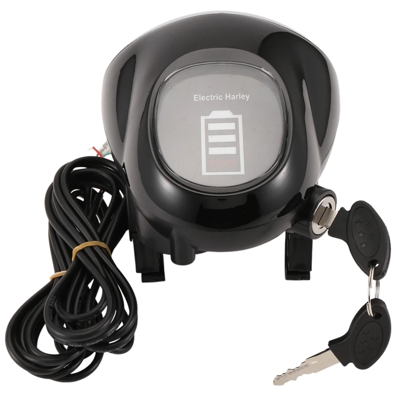 

Комплект аксессуаров для электроскутера Citycoco: фара «Ангельский глаз», измеритель мощности 60В, ключ, электрозамок