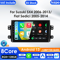 Hizpo 9''Car Multimedia Player for Suzuki SX4 2006-2013 Fiat Sedici 2005-2014 GPS Carplay AI Intelligent Screen Autoradio 360CAM