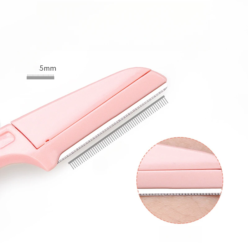 1/3Pcs Eyebrow Trimmer เครื่องกําจัดขนบนใบหน้าสําหรับผู้หญิง Pocketknife เครื่องมือแต่งหน้าคิ้ว Eyebrow Trimmer Face มีดโกนสําหรับผู้หญิง