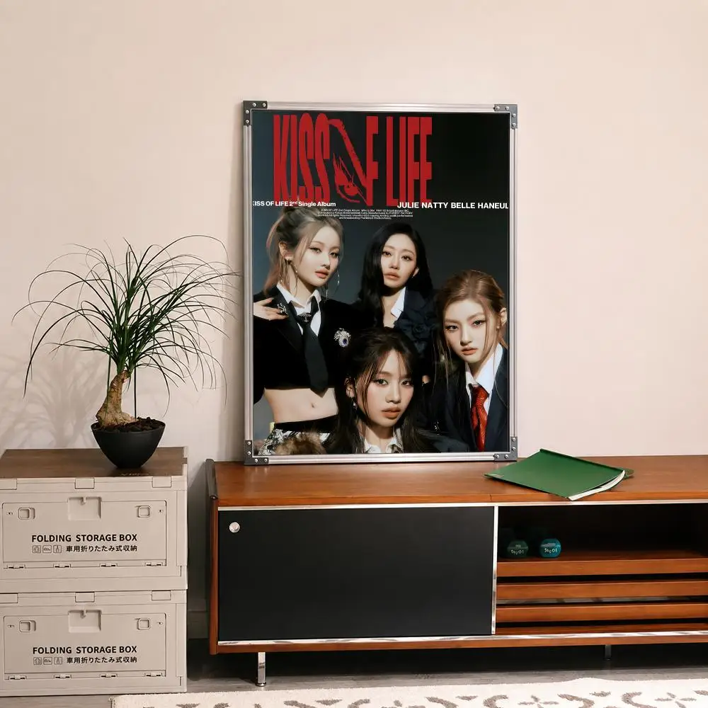 Band kiss of life Poster Self‑Adhesive Waterproof PP Poster Coffee House Bar Wall Art Sticker Room Home Decor view 4