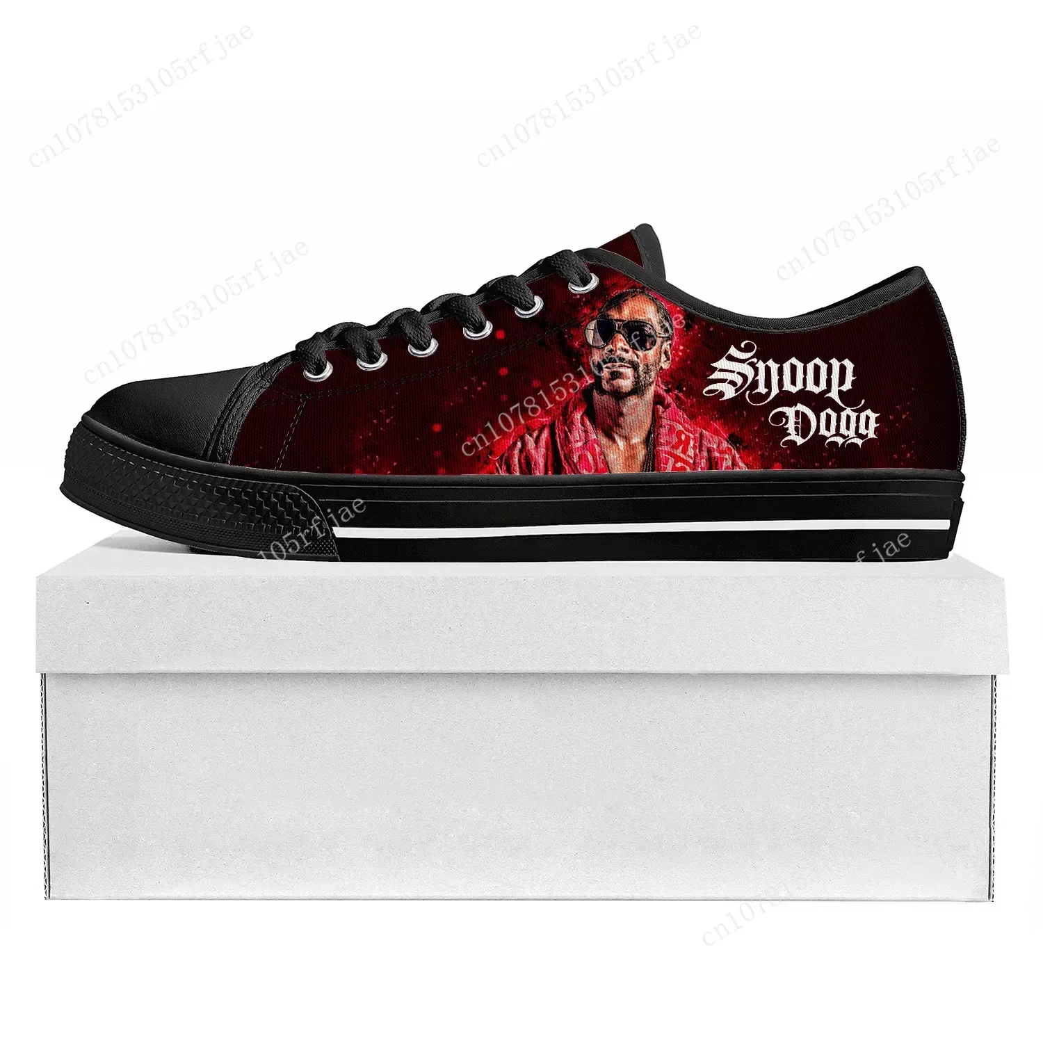 Snoop Dogg Rap Low Sneakers para homens e mulheres, tênis personalizado em lona, sapatos casuais, personalizados, de alta qualidade, adolescente