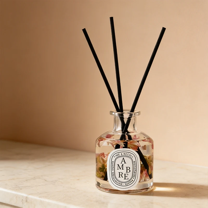 50ml Reed Diffuser Sets Hotel Bathroom Rattan Sticks Aromatherapy Diffuser Air Freshener Plant Home Fragrance Refill Oil