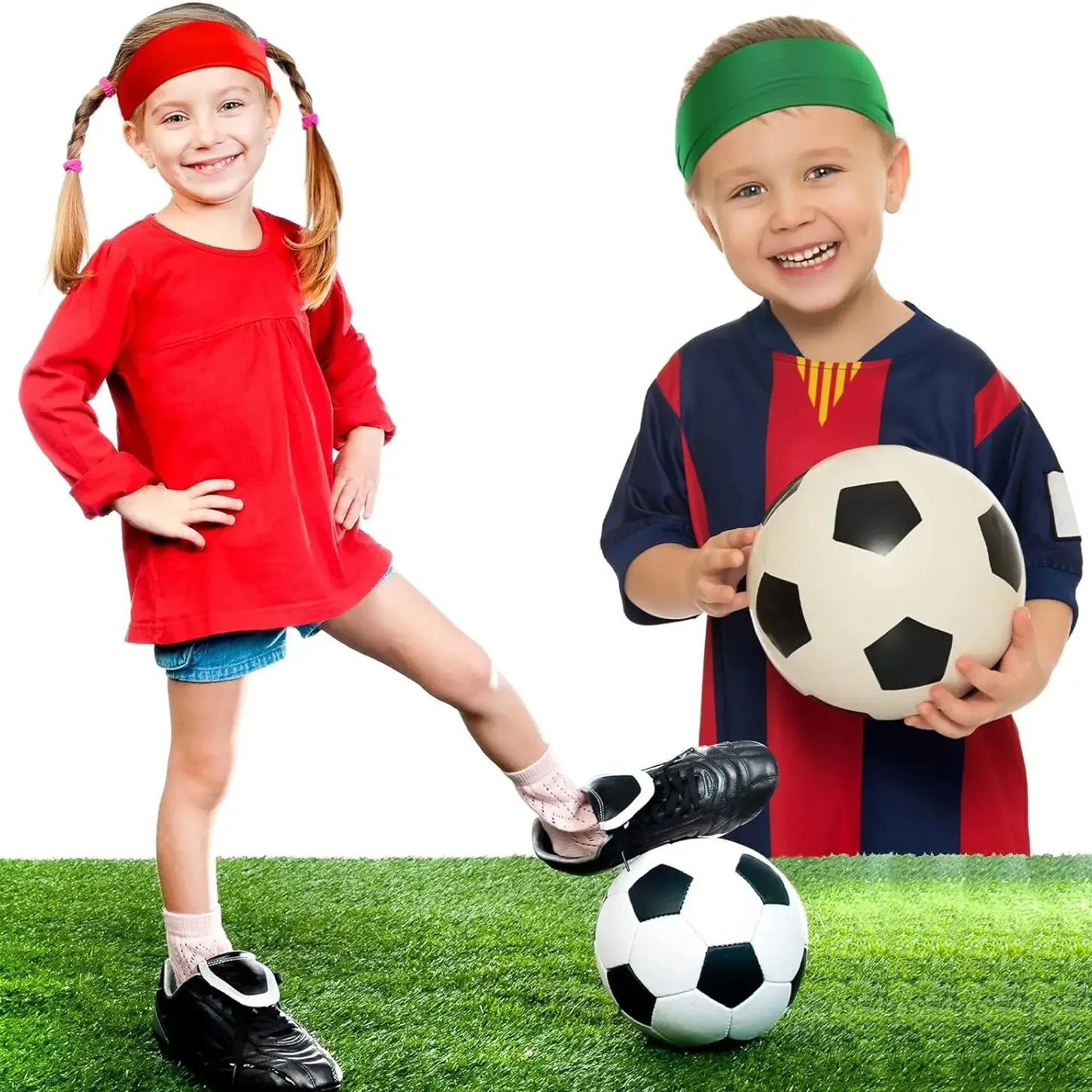 Kids Boys Headbands Athletic Sweatbands For Kids Football Headband Youth Kids Sweat Bands Sweat Absorbing Elastic Hairband