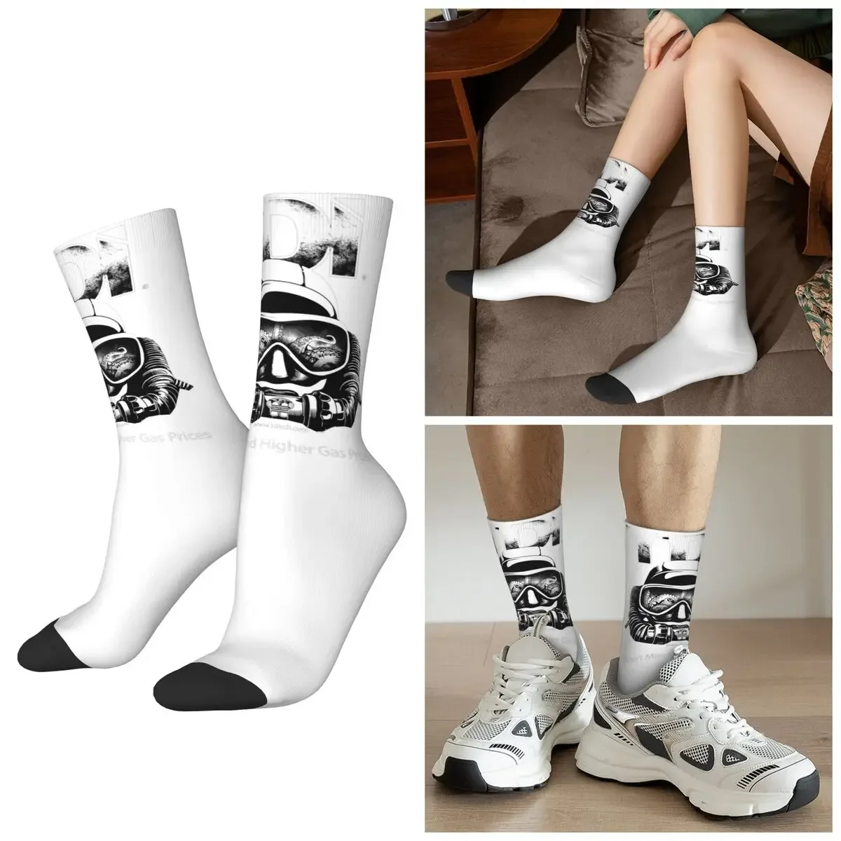 

Носки для дайвинга All Seasons Dive Scuba Diving - Helmet Basic Socks, носки Harajuku Crew, влагопоглощающие носки, мужские и женские, подарки на День святого Валентина