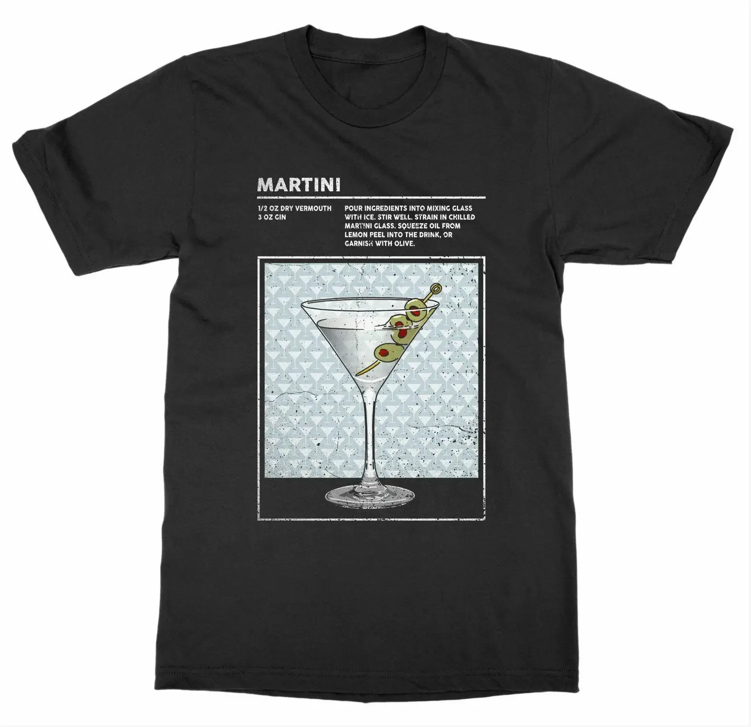 Alcohol Mixed Drink Martini Cocktail Bartender T-Shirt 100% Cotton O-Neck Summer Short Sleeve Casual Mens T-shirt Size S-3XL