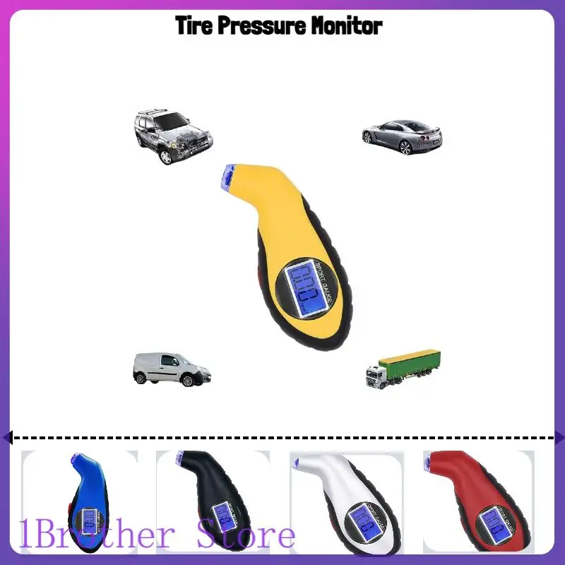 

Auto Motorcycle Tyre Pressure Digital Meter Mini Diagnostic Tool Car Styling Detector Tire Pressure Gauge Portable LCD Display