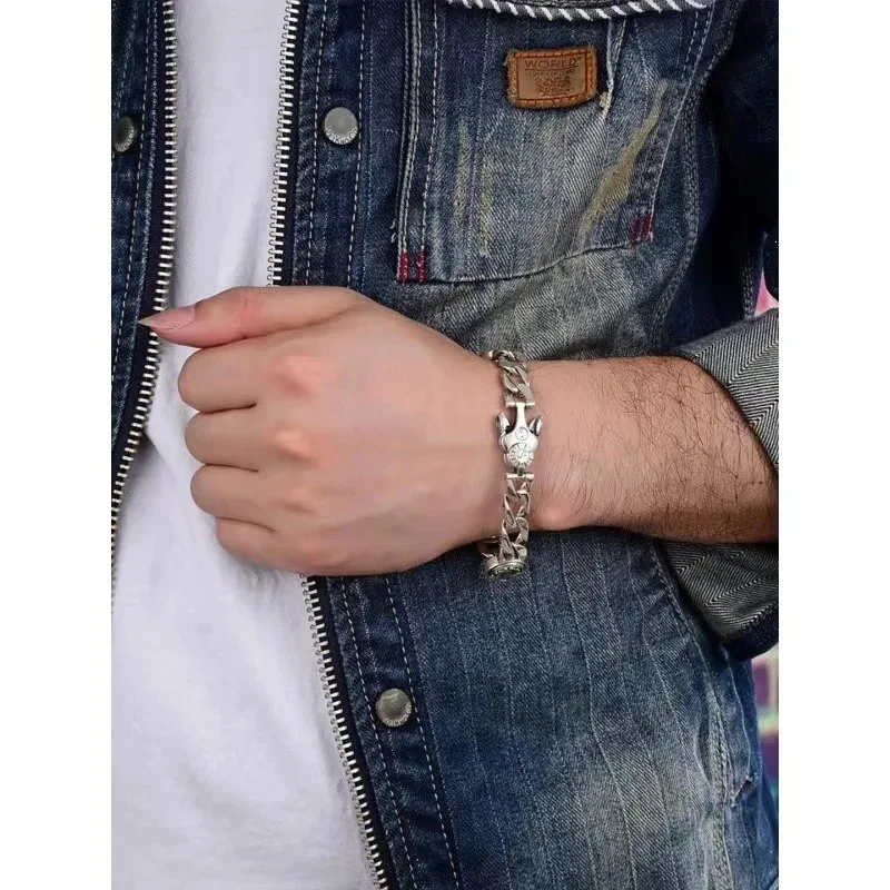 2026 New Rotatable Four Divine Beasts Bracelet, Retro Ethnic Bagua Pattern, Protective Stylish Jewelry for Men