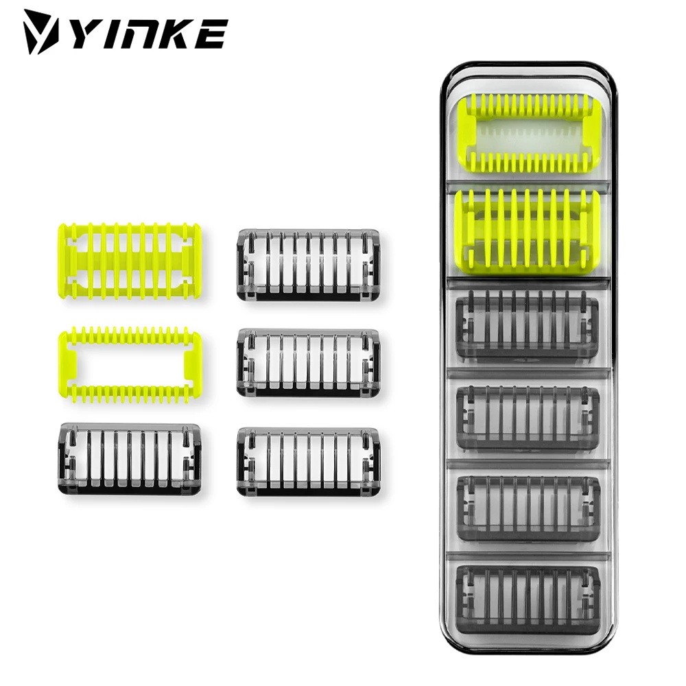 YINKE Guide Comb Guards for Philips One Blade / One Blade Pro QP2520 QP2620 QP6520 Beard Trimmer Replacement with Storage Case