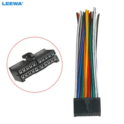 LEEWA 20Pin Universal Aftermarket Car Head Unit DVD Stereo Radio Wiring Harness Cable Plug #CA2326