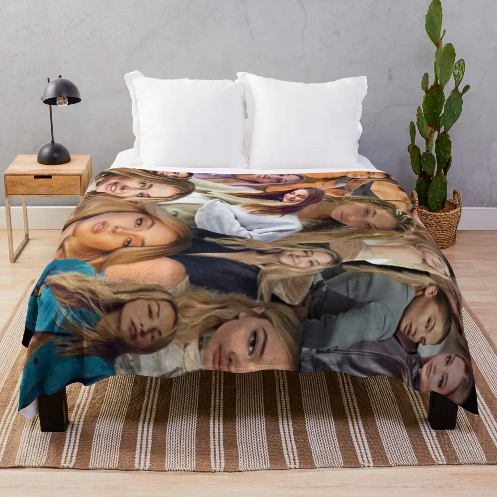 

Madelyn Cline Montage Throw Blanket Fluffy Softs Beach Blankets