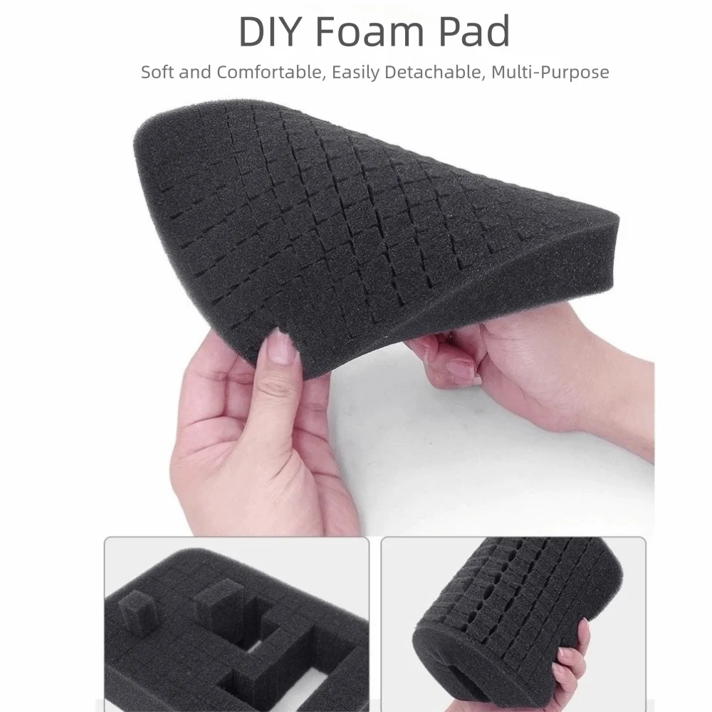 Large Capacity Sports Camera Storage Box Shockproof Free Compartment DIY Travel Storage Bag Foam Portable