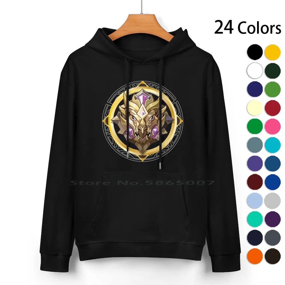 Ml Mobile Legends Mythic Rank Icon Pure Cotton Hoodie Sweater 24 Colors Ml Mobile Legends Gaming Mythic Rank Icon Vector 100%