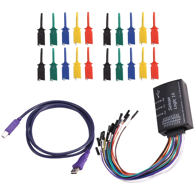 

MALL Logic USB Logic Analyzer For Official Version Sample Rate 100M 16 Channels Instruments