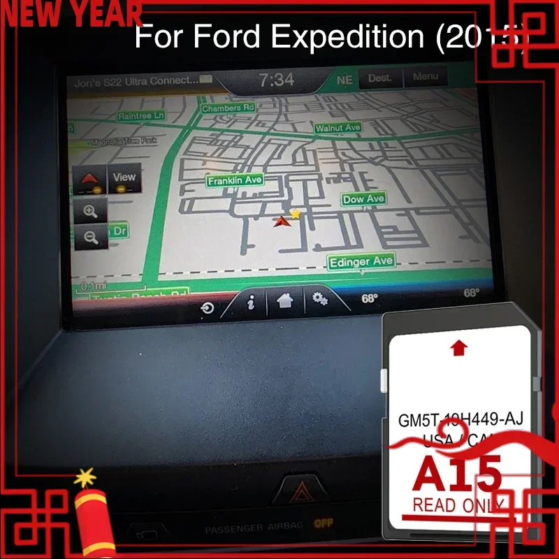 

A15 Suitable for Ford Expedition 2015 Cover North America Area Car Navigation SD Memory 32GB GPS Card